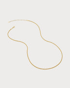 MONICA VINADER Rope - Effect Gold Vermeil Chain Necklace | 頸鏈 (金色) - LondonKelly 英國名牌代購