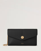 MULBERRY Press Stud Pochette on Chain | 瑪百莉 按扣鍊條小包(黑色) - LondonKelly 英國名牌代購