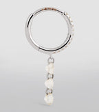 PERSEE White Gold and Diamond Danae Single Hoop Earring | 白金鑽石達娜伊單圈耳環 (白金) - LondonKelly 英國名牌代購