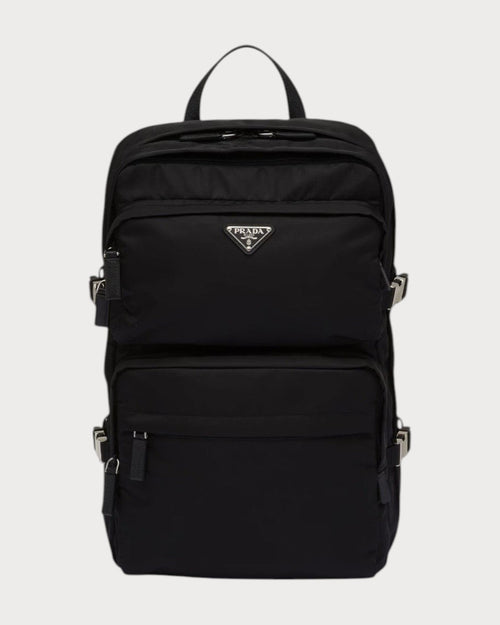 PRADA Men's Re - Nylon and Saffiano Leather Backpack | 普拉達 男仕背囊 (黑色) - LONDONKELLY 英國名牌代購