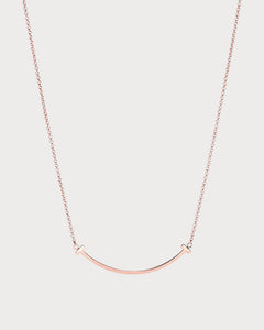 TIFFANY & CO. Tiffany T Smile Pendant in Rose Gold | 蒂芙尼 頸鏈 (玫瑰金) - LONDONKELLY 英國名牌代購