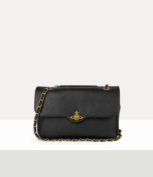 VIVIENNE WESTWOOD Anita Medium Shoulder Bag | 西太后 手袋 (黑色) - LondonKelly 英國名牌代購