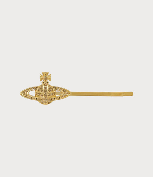 VIVIENNE WESTWOOD Mini Bas Relief Bobby Pin | 西太后 髮夾 (多色) - LONDONKELLY 英國名牌代購