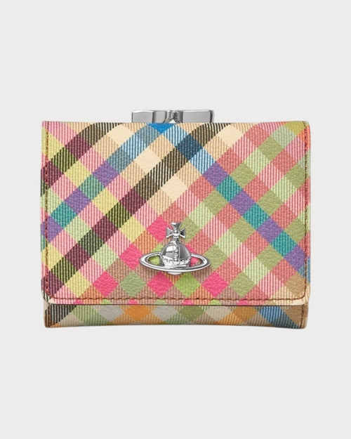 VIVIENNE WESTWOOD Small Frame Heather Plaid Wallet | 西太后 銀包 (格紋) - LONDONKELLY 英國名牌代購