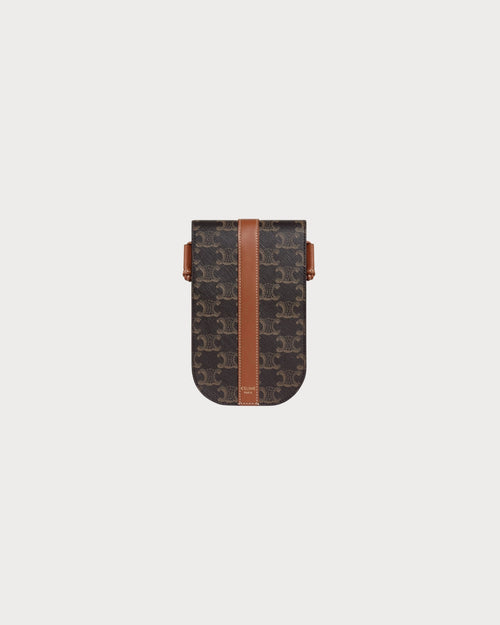 CELINE Triomphe Canvas Phone Pouch | 賽琳 電話套 (老花/多色) - LondonKelly 英國名牌代購