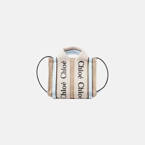 CHLOE Woody Nano Tote Bag | 蔻依 手提袋 (迷你/Light Blue)