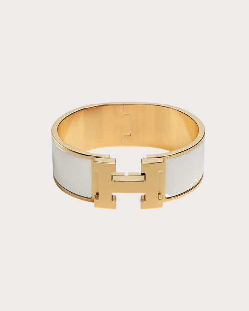 HERMES Clic Clac H Bracelet | 愛馬仕 手鐲 (White)