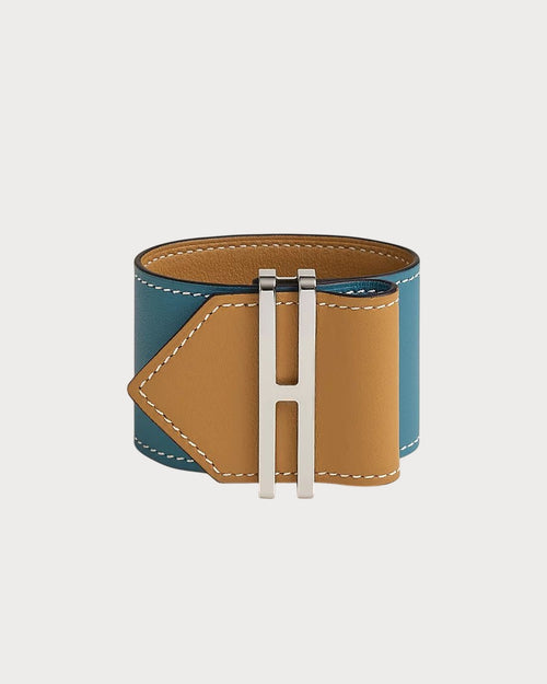 HERMES Elan Cuff Bracelet | 愛馬仕 手帶 (啡藍色)