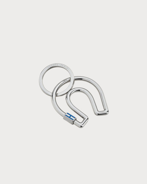 HERMES Fer a Cheval Key Ring | 愛馬仕 鎖匙扣 (Blue)