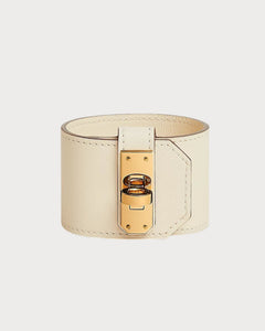 HERMES Large Kelly Twist Bracelet | 愛馬仕 手帶 (White)