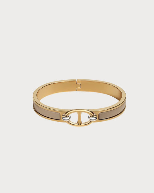 HERMES Mini Clic Chaine d'Ancre Bracelet | 愛馬仕 金色手鐲 (迷你/Etoupe)