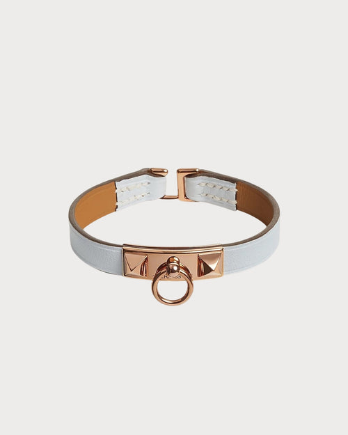 HERMES Rivale Mini Bracelet | 愛馬仕 手帶 (迷你/White/玫瑰金)