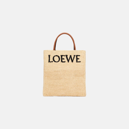 LOEWE Standard A4 Raffia Tote Bag | 羅意威 A4 草編袋 (Natural)