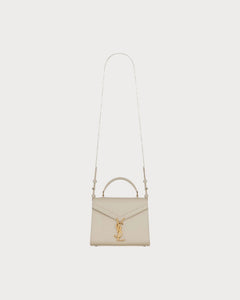 YSL Saint Laurent Cassandra Mini Top Handle Bag (White) | 聖羅蘭 手袋