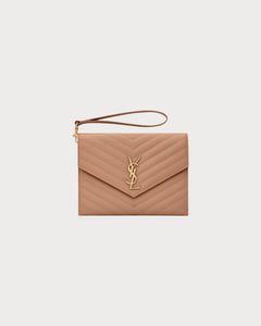 YSL Cassandre Materasse Flap Quilted Grain Leather Pouch (Many Colours) - LONDONKELLY