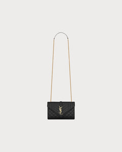 YSL SAINT LAURENT Envelop Small Bag | 聖羅蘭 手袋 (Black)