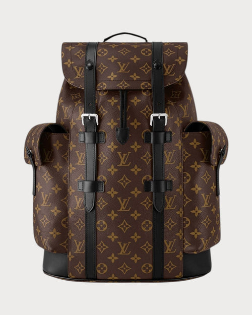 LOUIS VUITTON M43735 Men's Christopher MM Backpack | 路易威登 男仕背囊 (啡色)