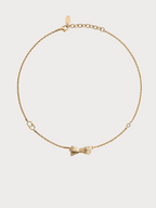 CHRISTIAN DIOR CD Bow Necklace(Gold)