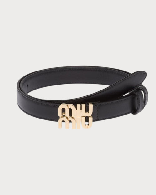 MIU MIU Logo Leather Belt | Miu Miu belt (2CM/multi-color)