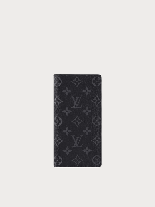 LOUIS VUITTON M61697 Men's Brazza Wallet Monogram Eclipse | 路易威登 男仕長銀包 (黑色)