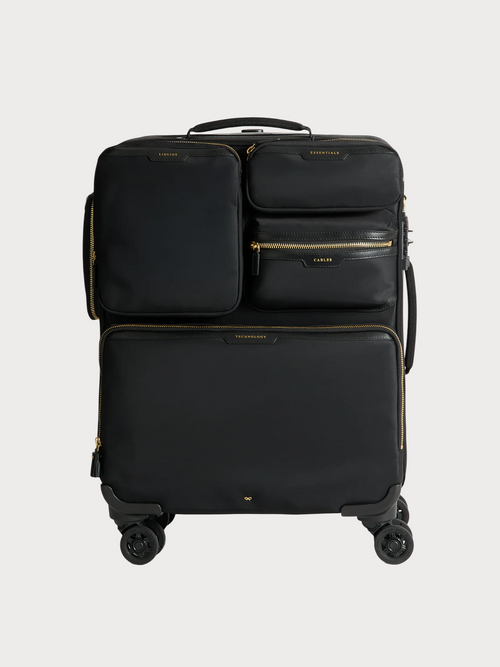 ANYA HINDMARCH Short-Haul Suitcase Calfskin(Black)