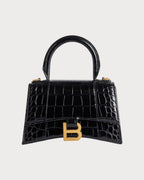 BALENCIAGA Women's Hourglass Handbag Calfskin(XS/Black)