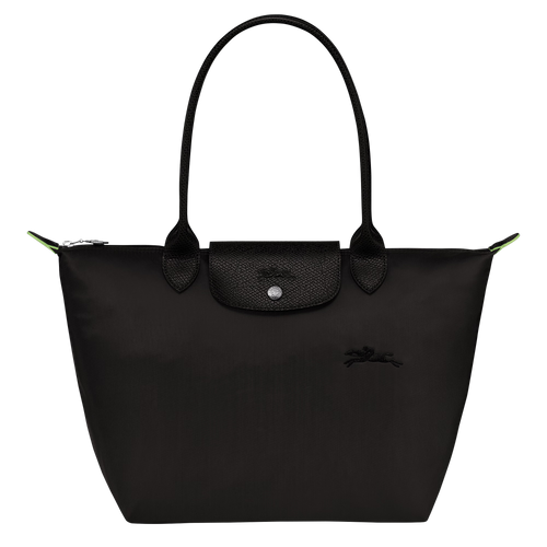 LONGCHAMP Le Pliage Green M Tote Bag | Longchamp long shoulder strap medium size tote bag (multi-color) 