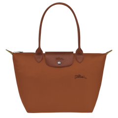 LONGCHAMP Le Pliage Green M Tote Bag | Longchamp long shoulder strap medium size tote bag (multi-color) 