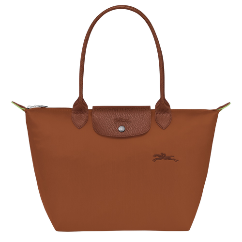 LONGCHAMP Le Pliage Green M Tote Bag | Longchamp long shoulder strap medium size tote bag (multi-color) 