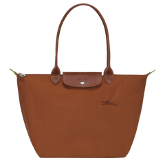 LONGCHAMP Le Pliage Green L Tote Bag | 瓏驤 長肩帶大碼手袋 (Cognac)