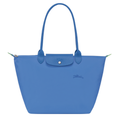 LONGCHAMP Le Pliage Green L Tote Bag | 瓏驤 長肩帶大碼手袋 (Cornflower)