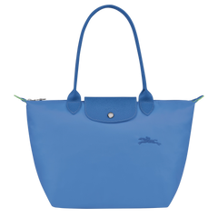 LONGCHAMP Le Pliage Green M Tote Bag | Longchamp long shoulder strap medium size tote bag (multi-color) 
