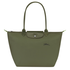 LONGCHAMP Le Pliage Green L Tote Bag | 瓏驤 長肩帶大碼手袋 (Forest)