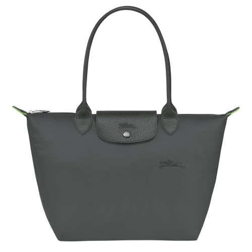 LONGCHAMP Le Pliage Green M Tote Bag | Longchamp long shoulder strap medium size tote bag (multi-color) 