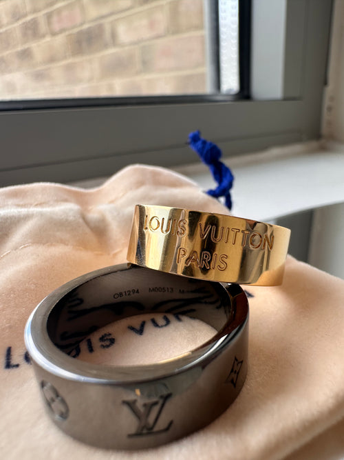 LOUIS VUITTON M00513 LV Instinct Set of 2 Rings | Louis Vuitton men's rings of two (gold gray)