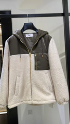 CELINE Fleece Jacket in Fur-Effect Cashmere | 賽琳 毛絨感羊絨外套（米灰色/卡其色）