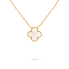 VAN CLEEF & ARPELS Vintage Alhambra White Pendant | Van Cleef & Arpels White Pendant (Yellow Gold)