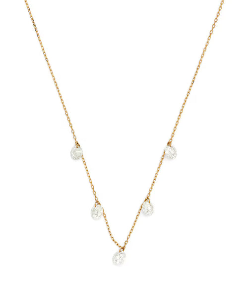 PERSEE Yellow Gold and Diamond 5-Stone Danae Necklace | 黃金鑽石5顆石達娜伊項鍊 (黃金)