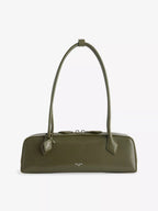 ALAIA Le Teckel Medium Leather Shoulder Bag Olive | 手袋（橄欖綠） - LondonKelly 英國名牌代購