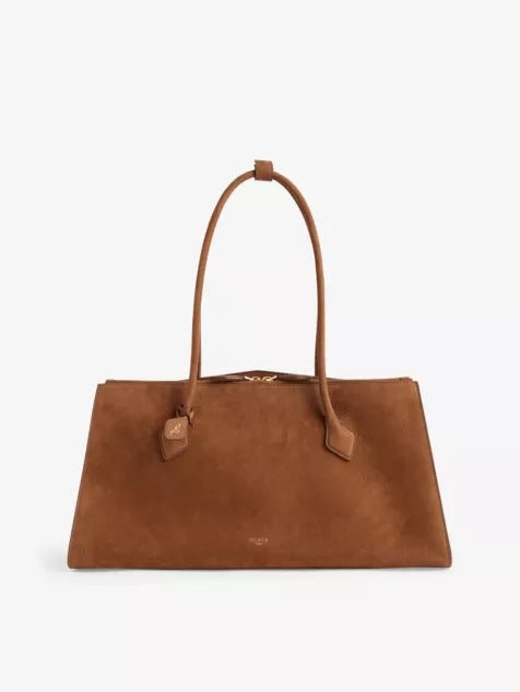 ALAIA Le Teckel Shiny - Grained Leather Tote Bag Terre D Ombre | 手袋 (啡色) - LondonKelly 英國名牌代購