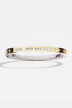 APM MONACO AB4961OXY TOI MOI Morse Code Bangle | 摩斯密碼手鐲 (金銀色) - LondonKelly 英國名牌代購