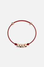 APM MONACO PB5434OXR LOVE Morse Code String Adjustable Bracelet | 摩斯密碼繩可調手鏈 (玫瑰金) - LondonKelly 英國名牌代購