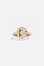 APM MONACO Y22936OX Soleil Pave Ring | 陽光鑲石戒指 (金色) - LondonKelly 英國名牌代購