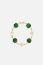 APM MONACO YB5754XMAL Malachite Meteorites Bracelet | 孔雀石流星手鏈 (黃金色) - LondonKelly 英國名牌代購