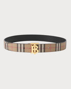 BURBERRY Men's Reversible TB Belt | 博柏利 男仕皮帶 (3.5CM/啡黑色) - LONDONKELLY 英國名牌代購