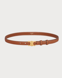 CELINE Small 18MM Triomphe Belt in Natural Calfskin | 賽琳 皮帶 (啡色) - LONDONKELLY 英國名牌代購