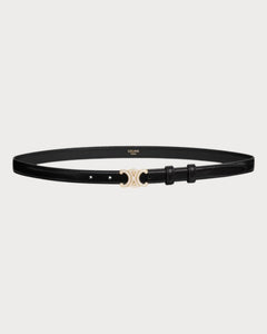 CELINE Small 18MM Triomphe Belt with Strass in Taurillon Leather | 賽琳 皮帶 (黑色) - LONDONKELLY 英國名牌代購