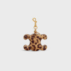 CELINE Triomphe Pom - Pom Keyring In Pony | 賽琳 鎖匙扣 (豹紋) - LondonKelly 英國名牌代購
