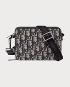CHRISTIAN DIOR Men's Pouch with Strap | 迪奧 男仕手袋 (藍色老花) - LondonKelly 英國名牌代購