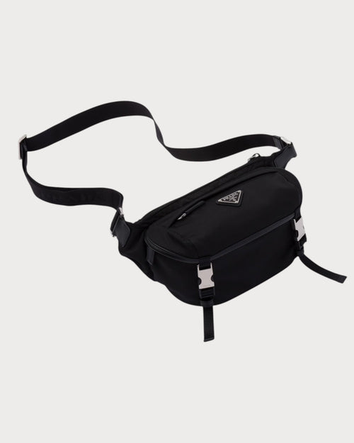 PRADA Men's Re-Nylon and Saffiano Shoulder Bag Black | 普拉達 男仕手袋 (黑色)
